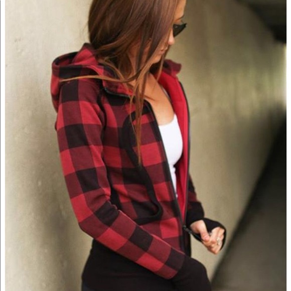 lululemon athletica Tops - Lululemon Lumberjack Scuba hoodie